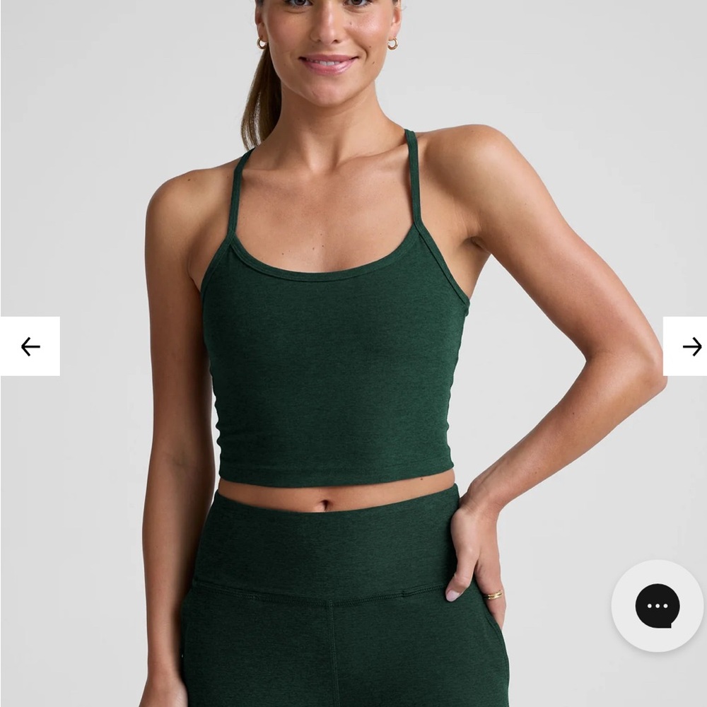 Spacedye Slim Raceback Crop Tank